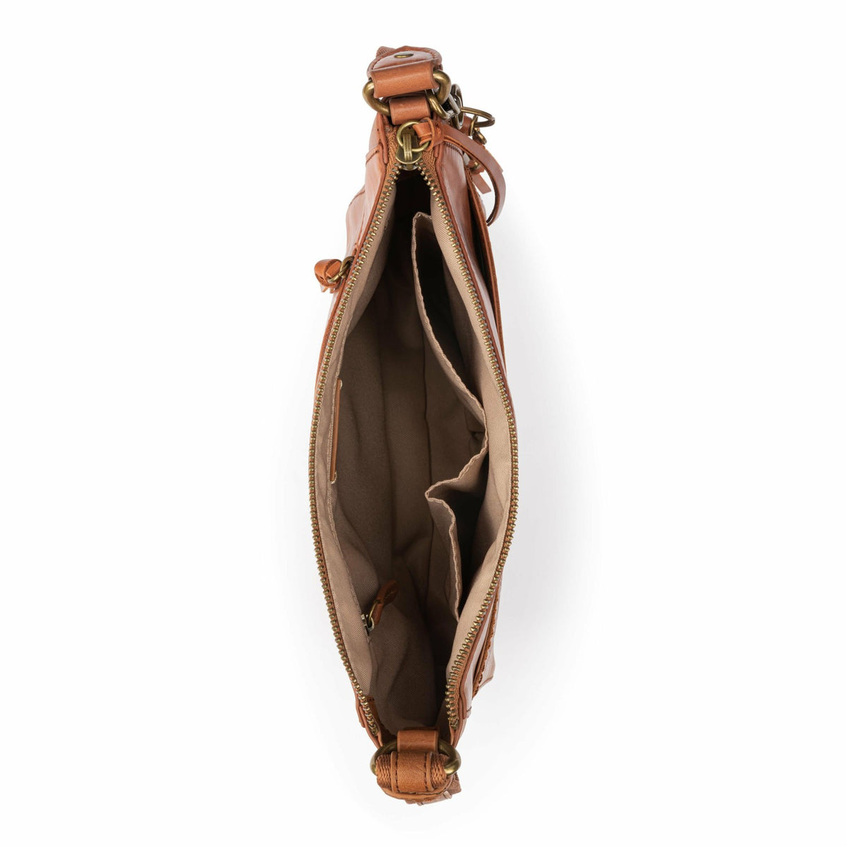 The Sak Alameda Crossbody Bag in Tobacco Floral Embossed Leather