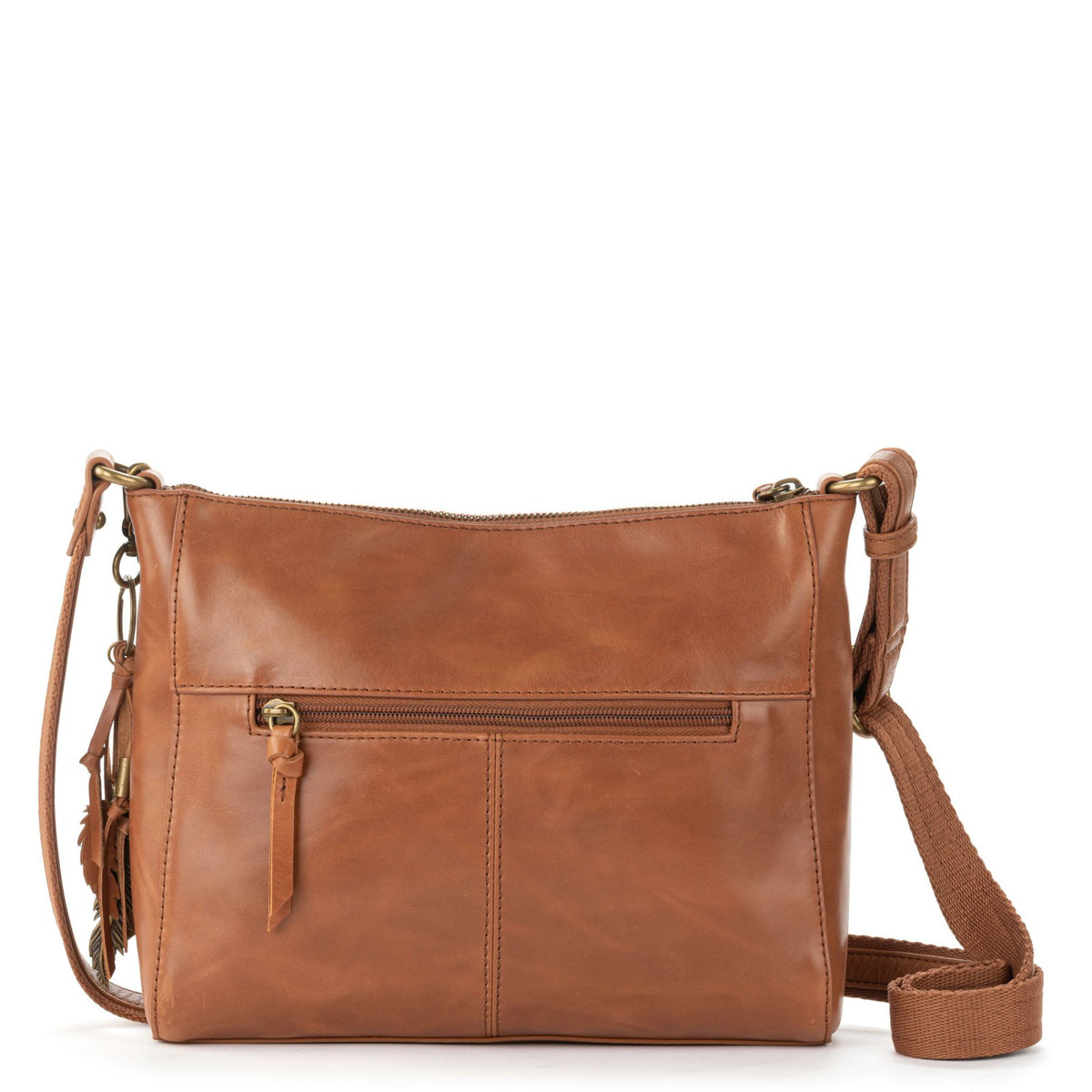 The Sak Alameda Crossbody Bag in Tobacco Floral Embossed Leather