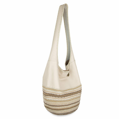 The Sak 120 Hobo Bag in Stone Neutral Seminyak Leather