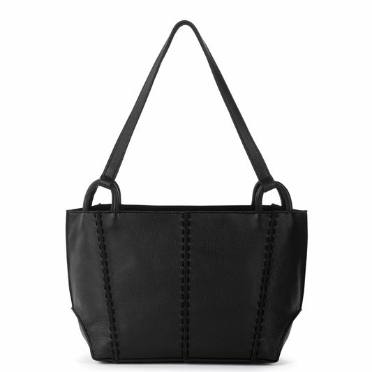 The Sak Los Feliz Satchel Bag in Black Leather