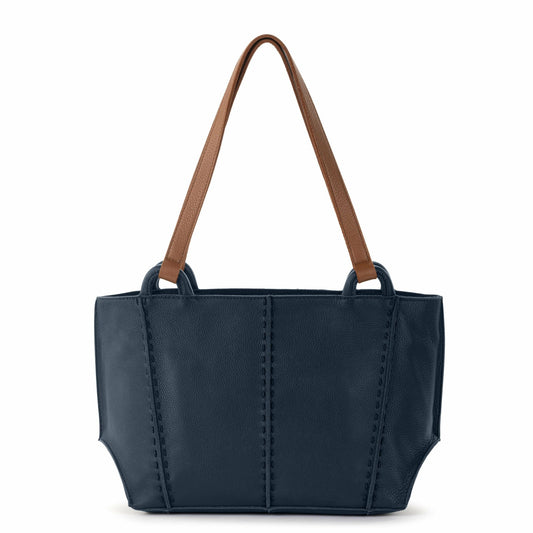 The Sak Los Feliz Satchel Bag in Indigo Leather