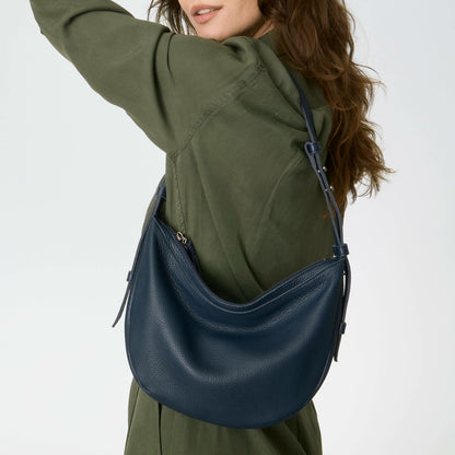 The Sak Tess Shoulder Bag in Indigo Leather