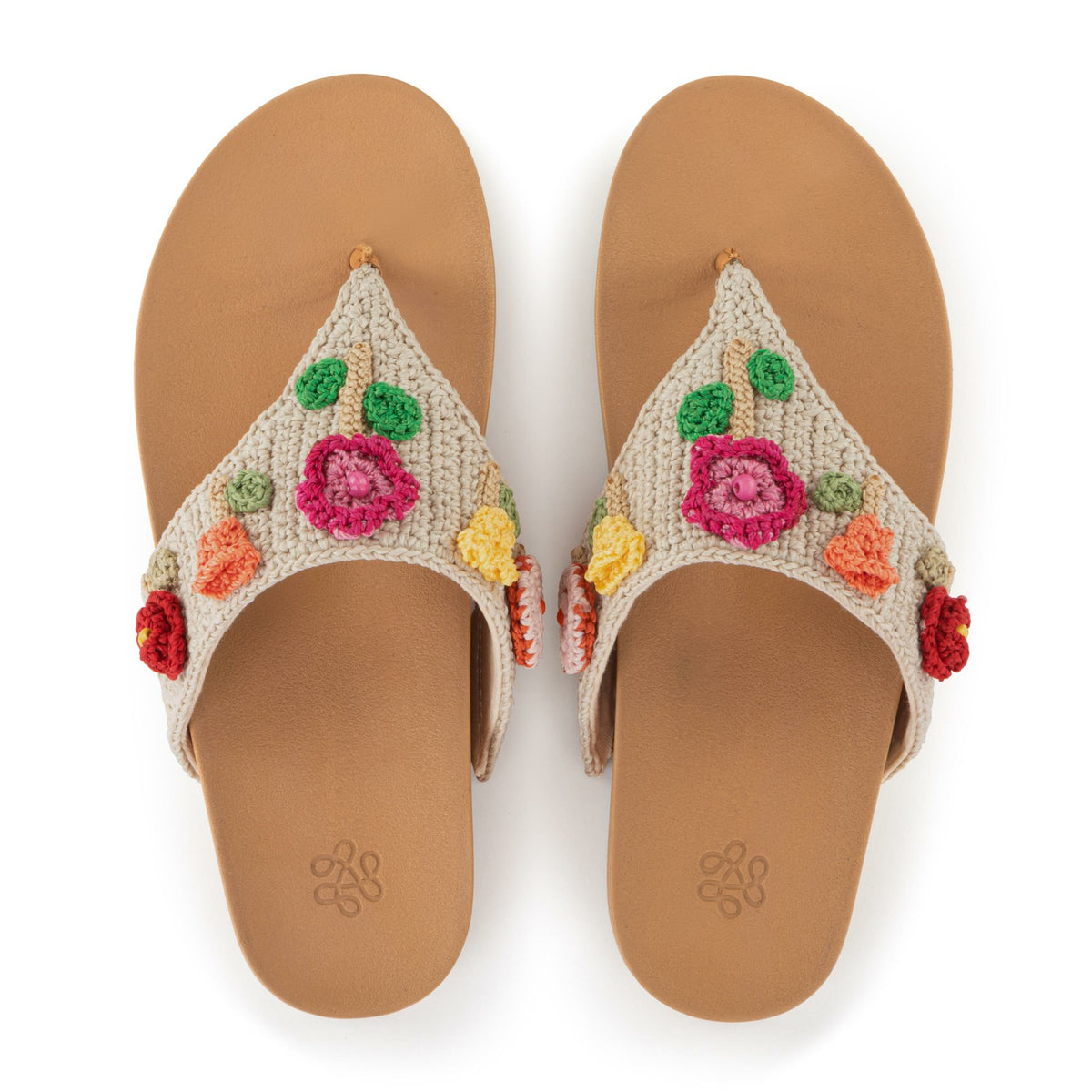 The Sak Everly Sandal in Flower Ecru Crochet