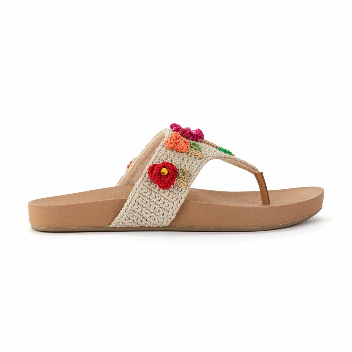 The Sak Everly Sandal in Flower Ecru Crochet