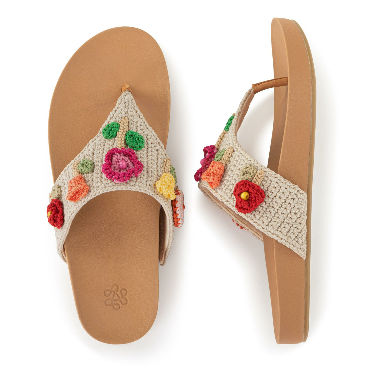The Sak Everly Sandal in Flower Ecru Crochet