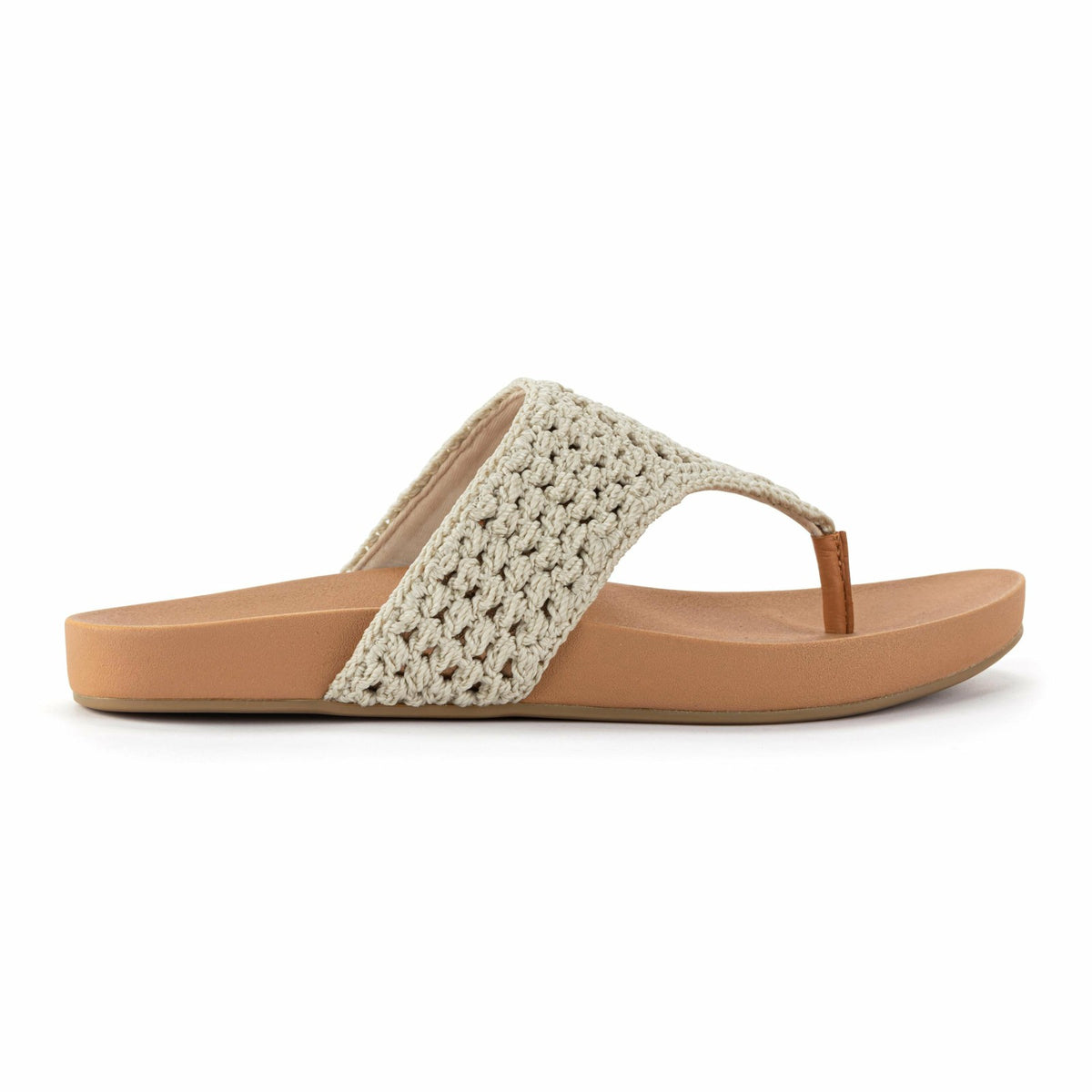 The Sak Everly Sandal in Natural Medallion Crochet
