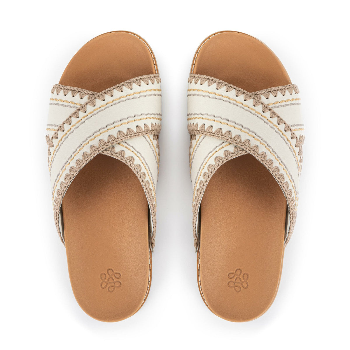 The Sak Penelope Sandal in Stone Neutral Seminyak Leather