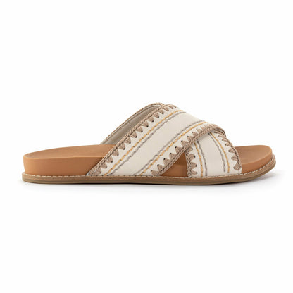The Sak Penelope Sandal in Stone Neutral Seminyak Leather