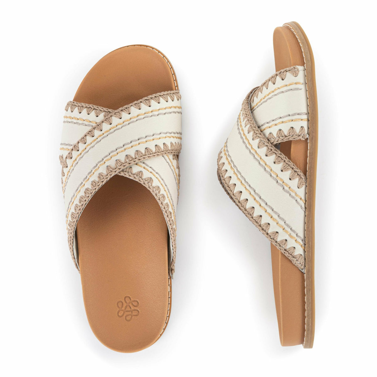 The Sak Penelope Sandal in Stone Neutral Seminyak Leather