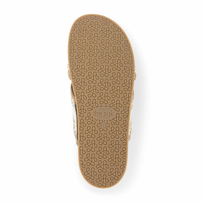 The Sak Penelope Sandal in Stone Neutral Seminyak Leather
