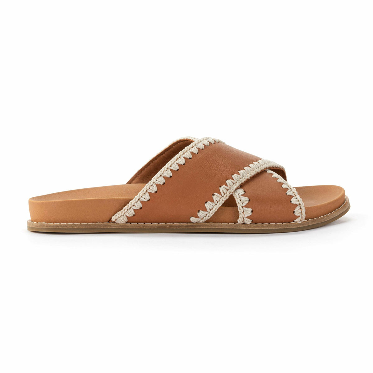 The Sak Penelope Sandal in Tobacco Leather