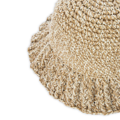 The Sak Lanie Bucket Hat in Bamboo Static Crochet