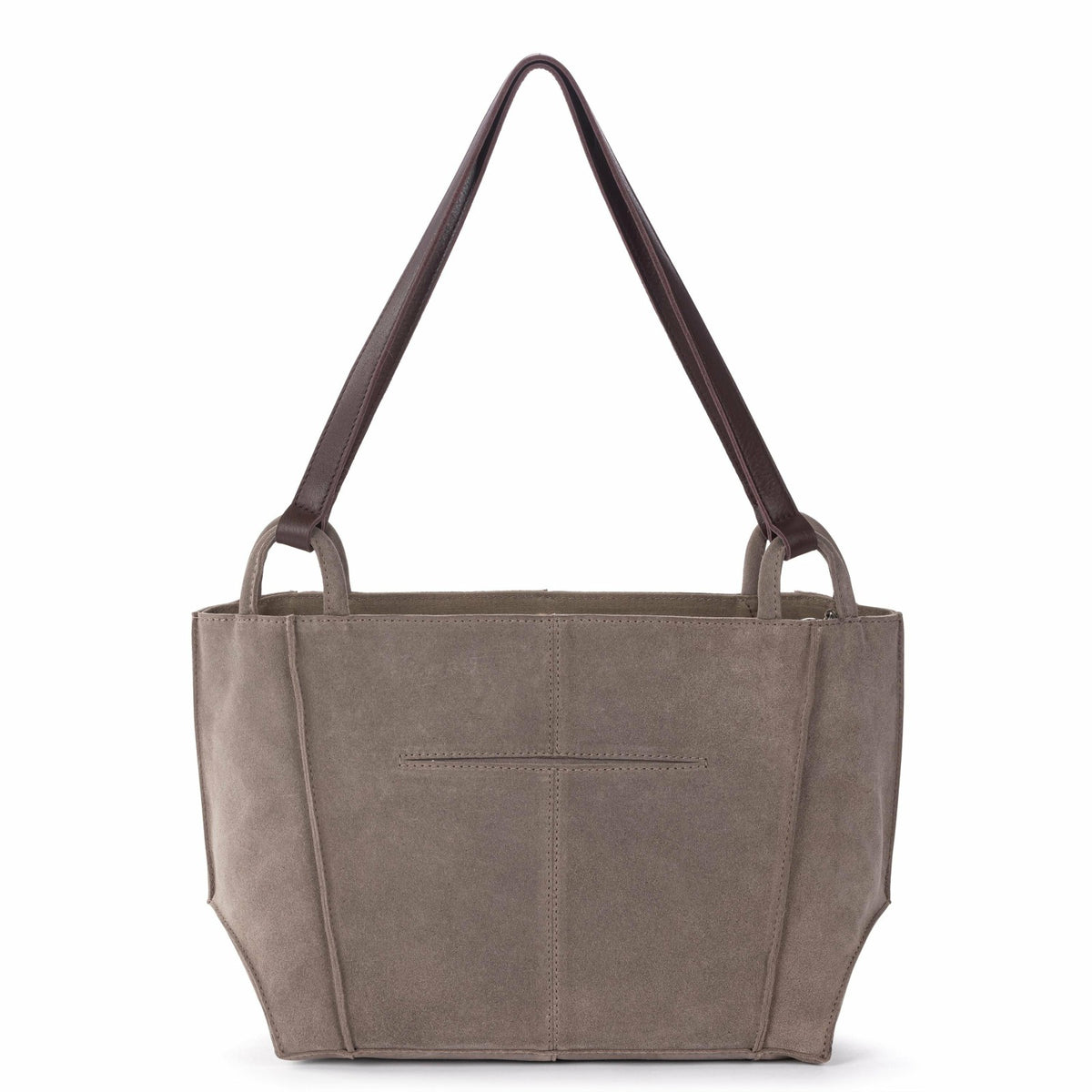 The Sak Los Feliz Satchel Bag in Mushroom Suede
