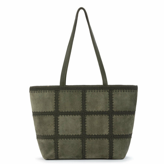 The Sak Metro Tote Bag in Moss Suede Patch