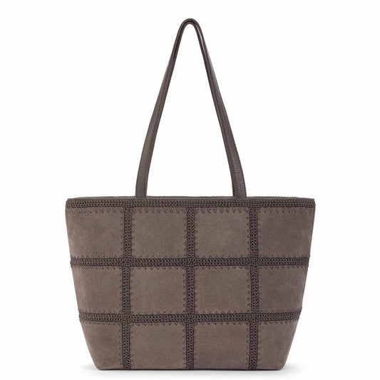 The Sak Metro Tote Bag in Mushroom Suede Patch
