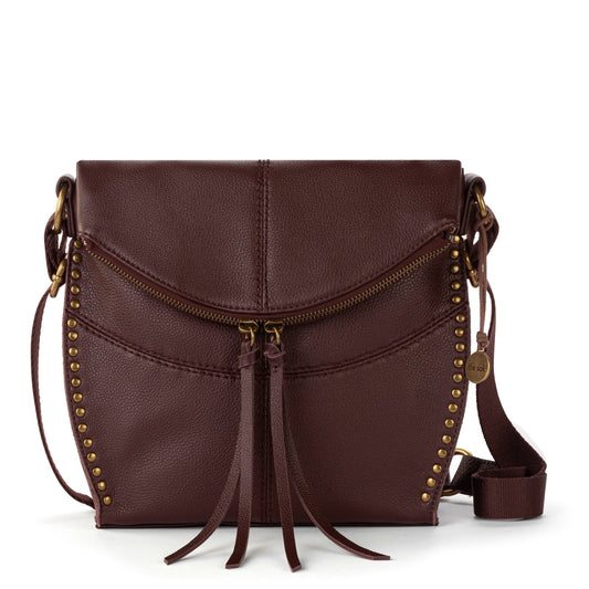 The Sak Silverlake Flap Crossbody Bag in Mahogany Leather