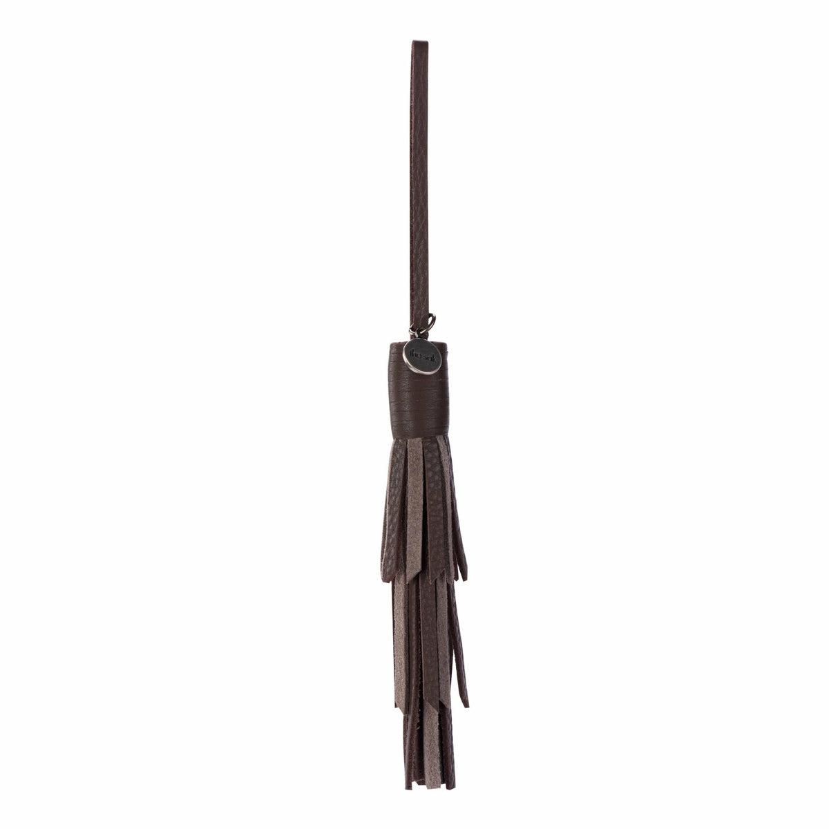 The Sak Cypress Tassel Dangle in Mushroom Leather