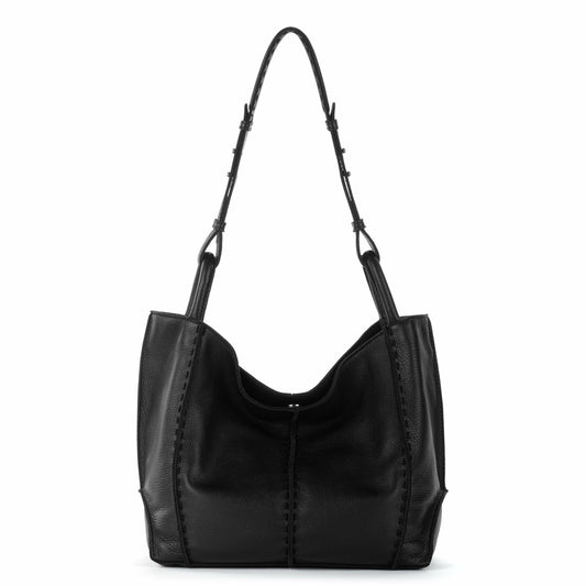The Sak Los Feliz Medium Tote Bag in Black Leather