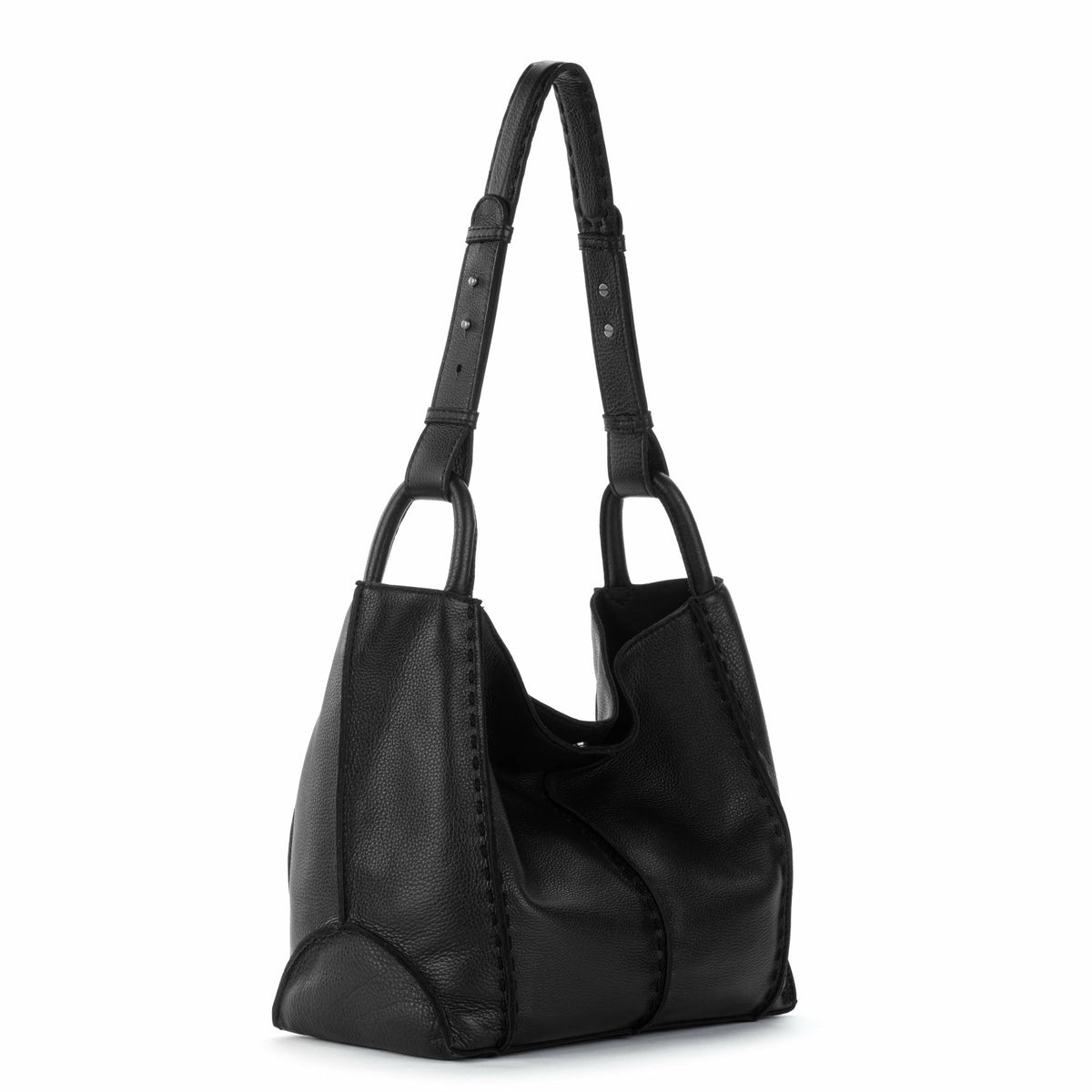 The Sak Los Feliz Medium Tote Bag in Black Leather