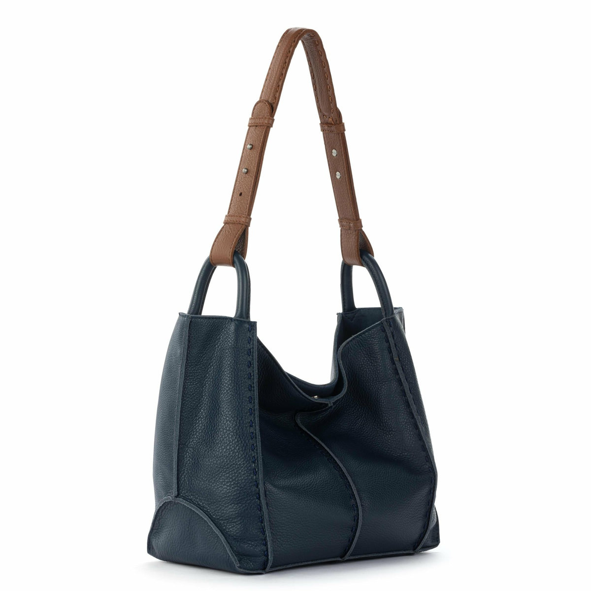 The Sak Los Feliz Medium Tote Bag in Indigo Leather