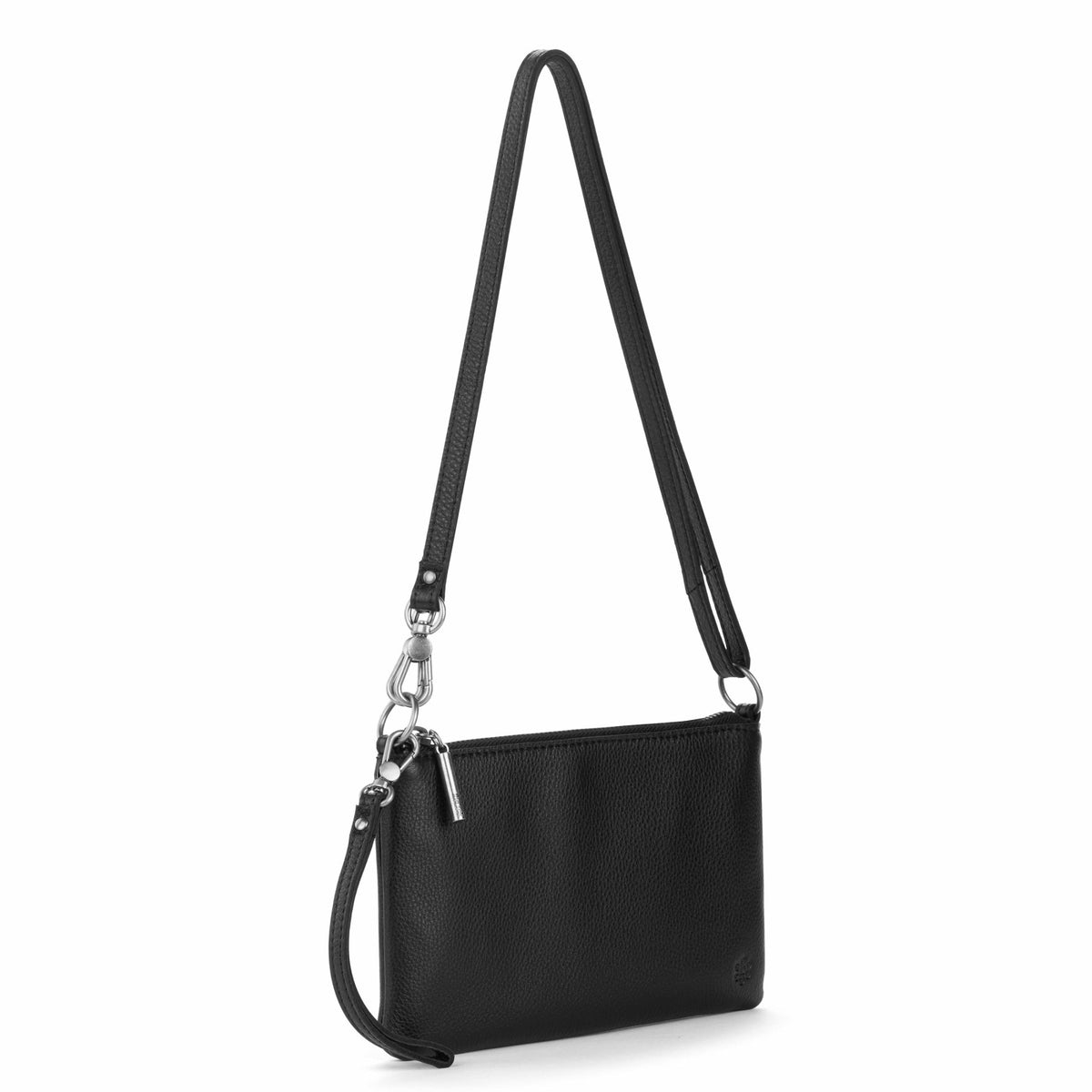 The Sak Vita Convertible Wristlet in Black Leather
