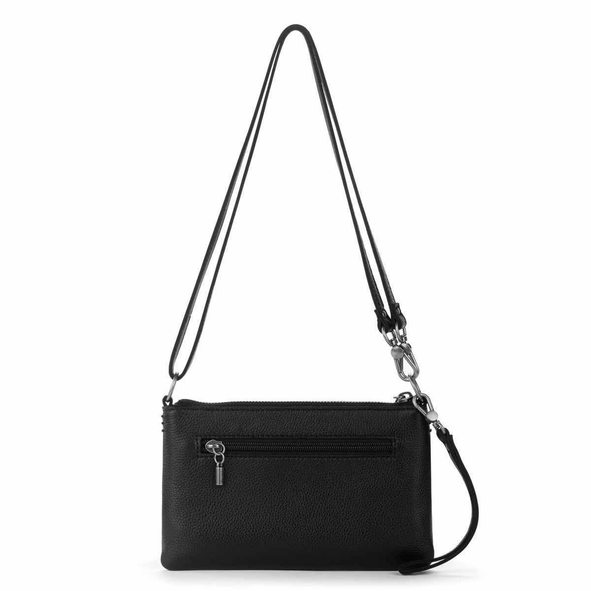 The Sak Vita Convertible Wristlet in Black Leather