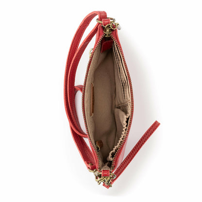 The Sak Vita Convertible Wristlet in Scarlet Leather