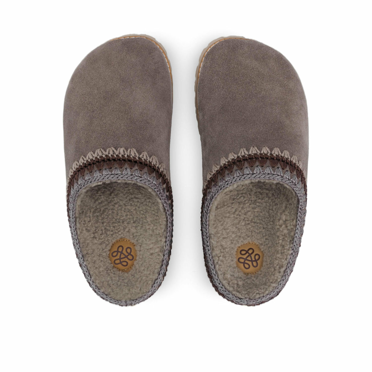 The Sak Bolinas Everyday Clog in Mushroom Shearling Suede