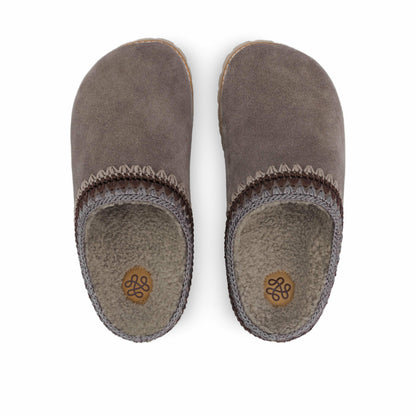 The Sak Bolinas Everyday Clog in Mushroom Shearling Suede