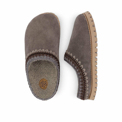 The Sak Bolinas Everyday Clog in Mushroom Shearling Suede