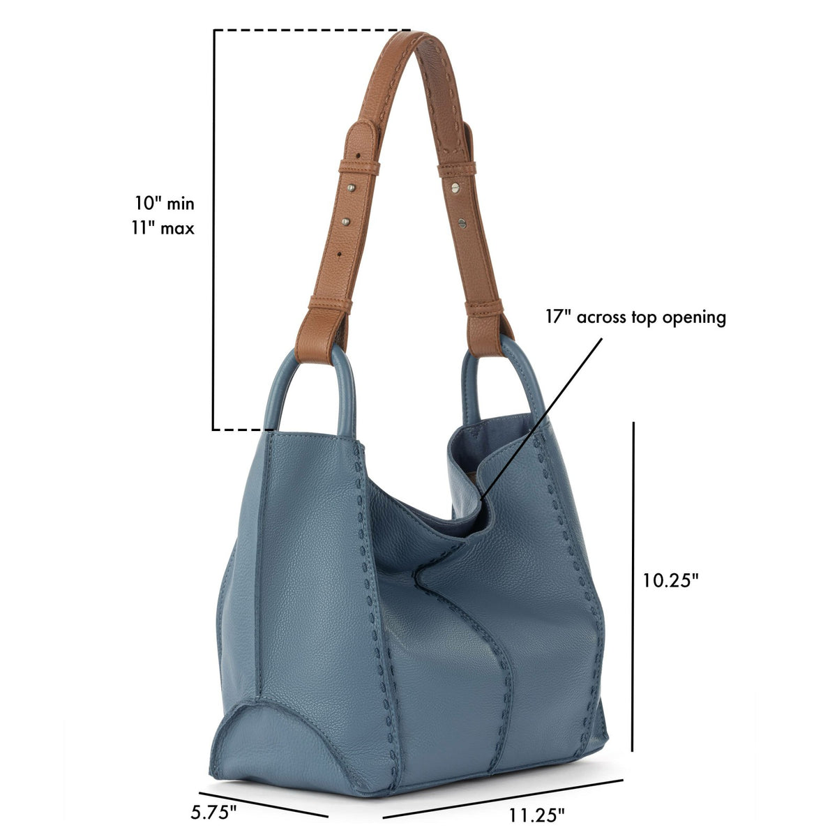 The Sak Los Feliz Medium Tote Bag in Maritime Leather