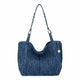 Denim Tonal Straw