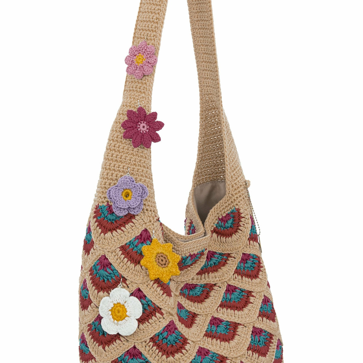 The Sak 120 Hobo Bag in Bamboo Mermaid Crochet