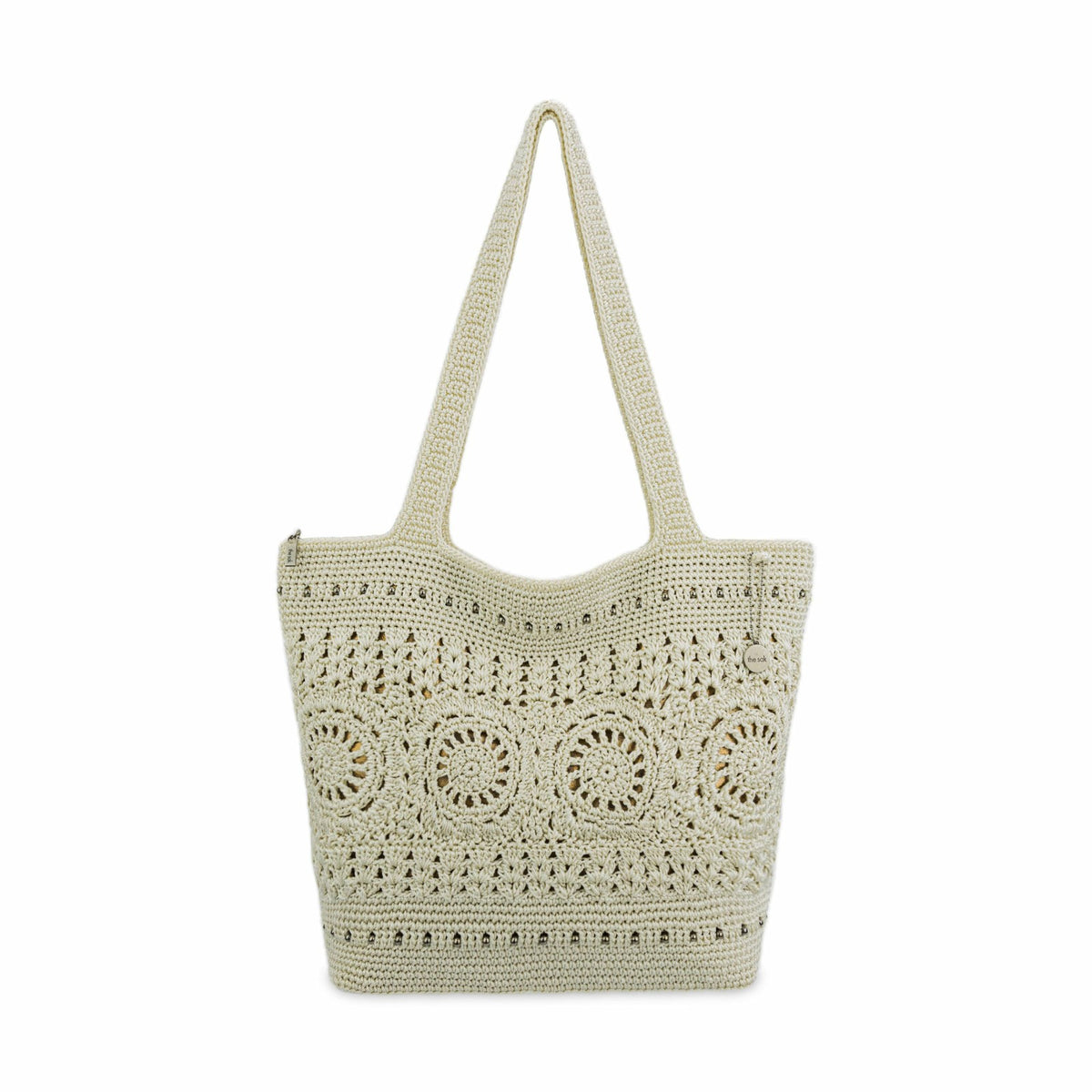 Natural Medallion,Hand Crochet