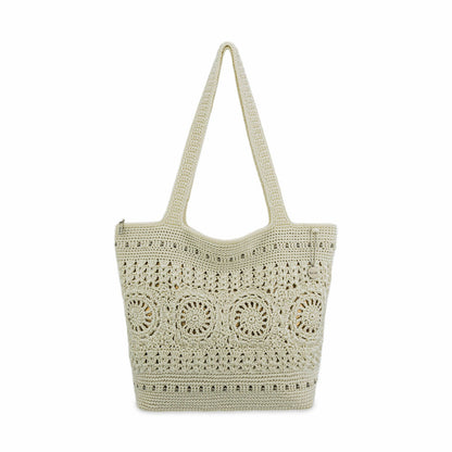 Natural Medallion,Hand Crochet
