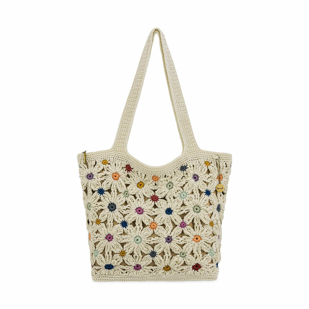 Natural Multi Flowers,Hand Crochet