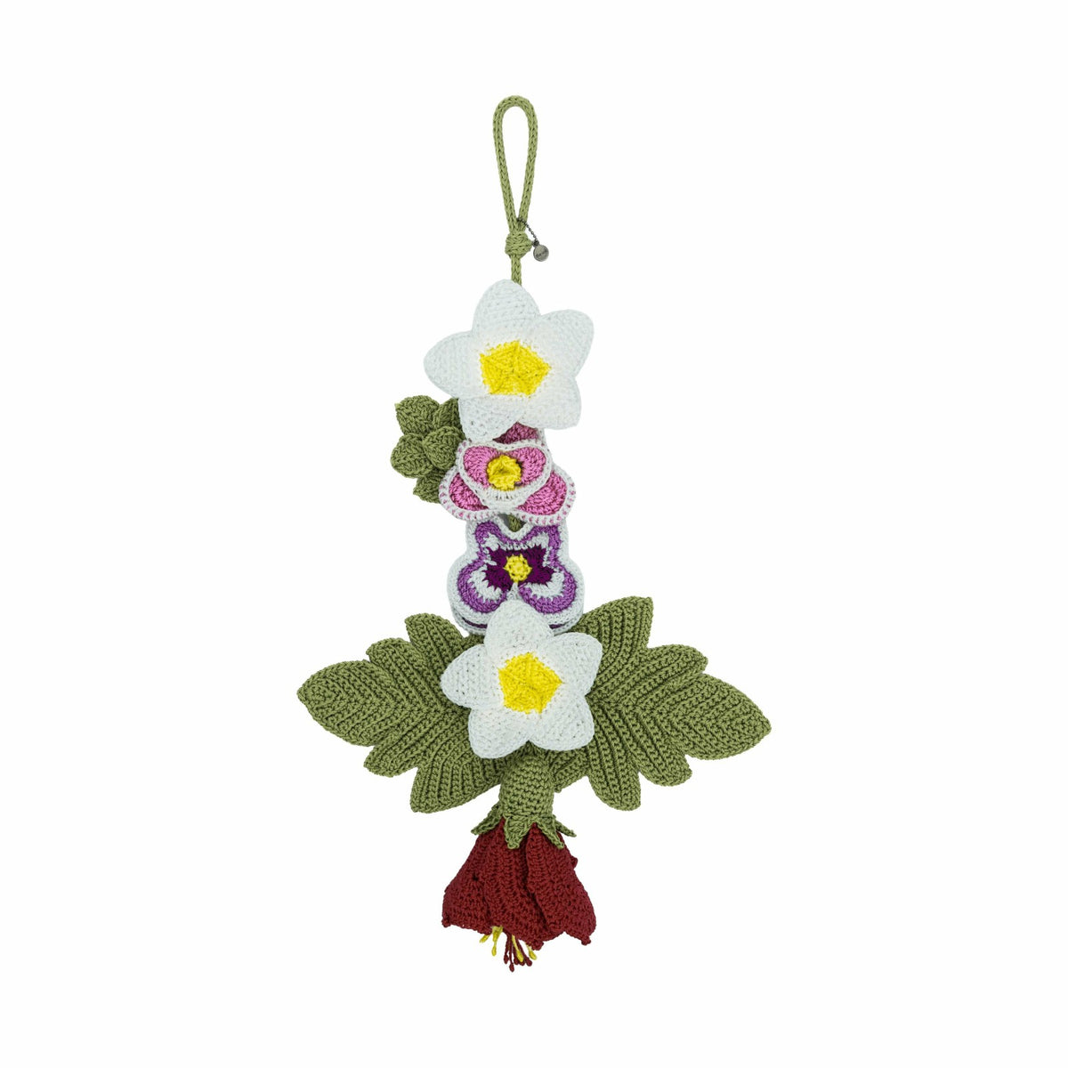 The Sak Yarnicharmz The Mega Dangle in Multi Flower Crochet