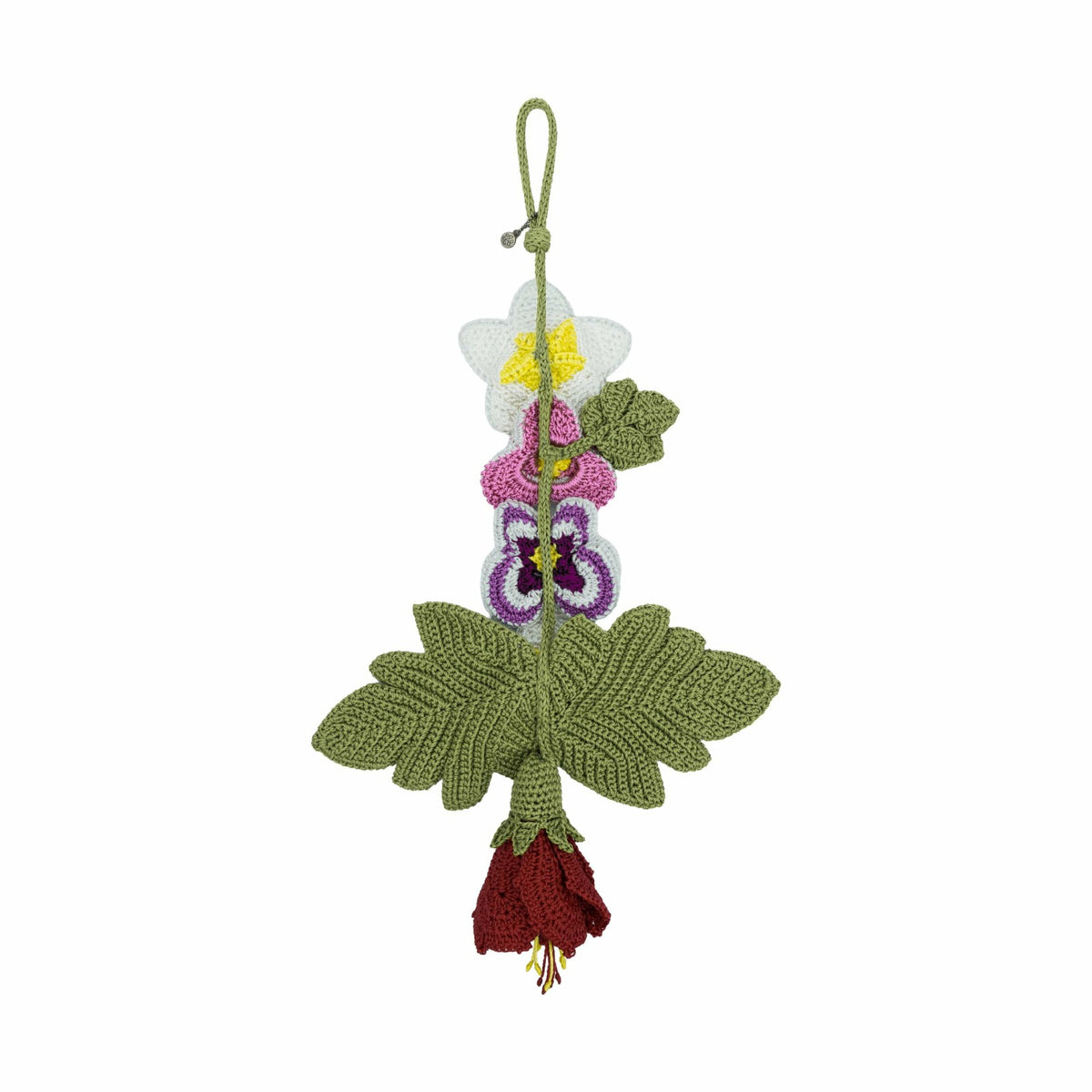 The Sak Yarnicharmz The Mega Dangle in Multi Flower Crochet