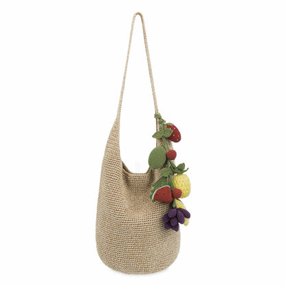 The Sak Yarnicharmz The Mega Dangle in Multi Fruit Crochet