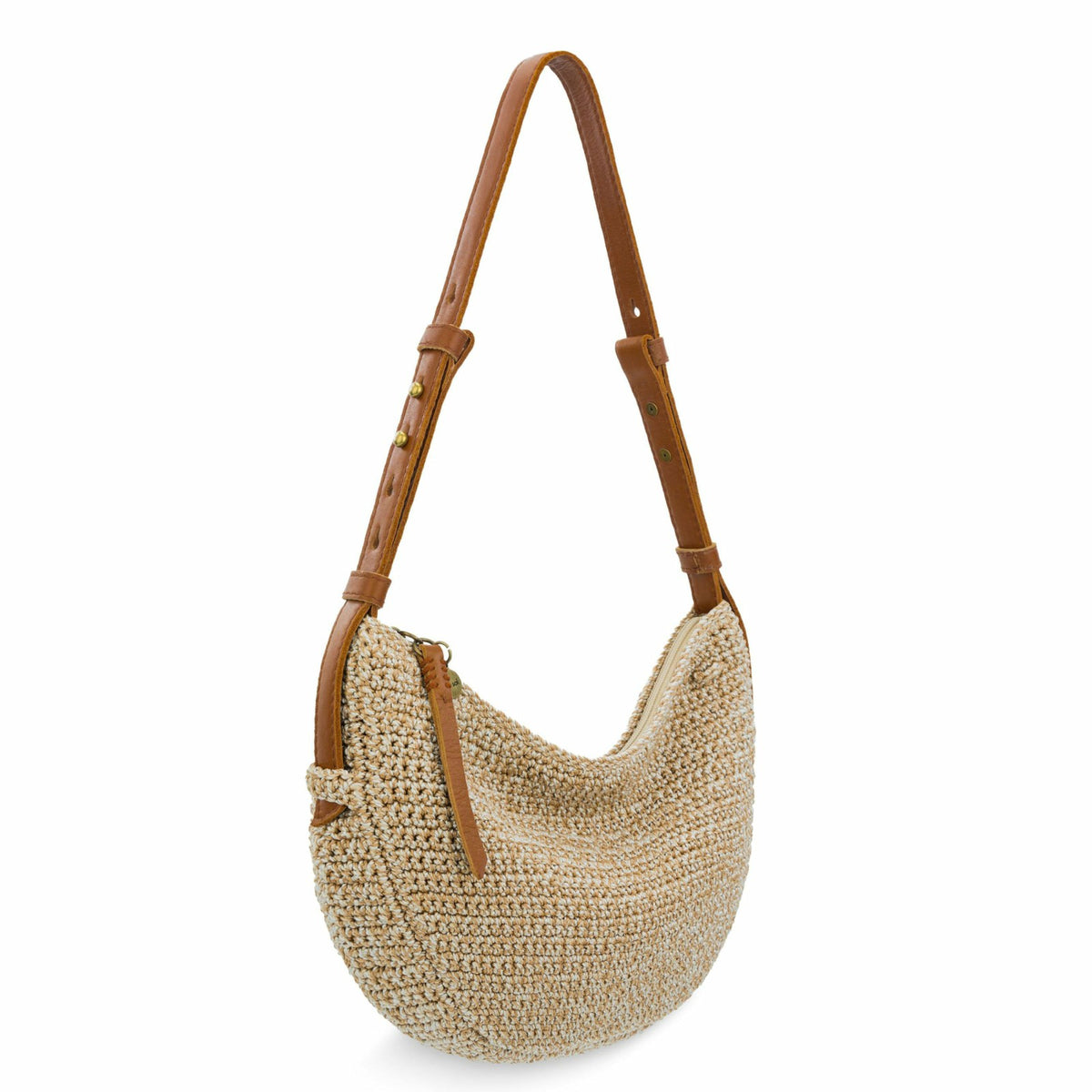 The Sak Tess Shoulder Bag in Bamboo Static Crochet
