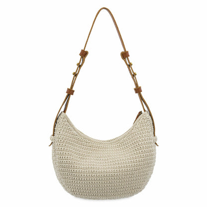 The Sak Tess Shoulder Bag in Ecru Crochet