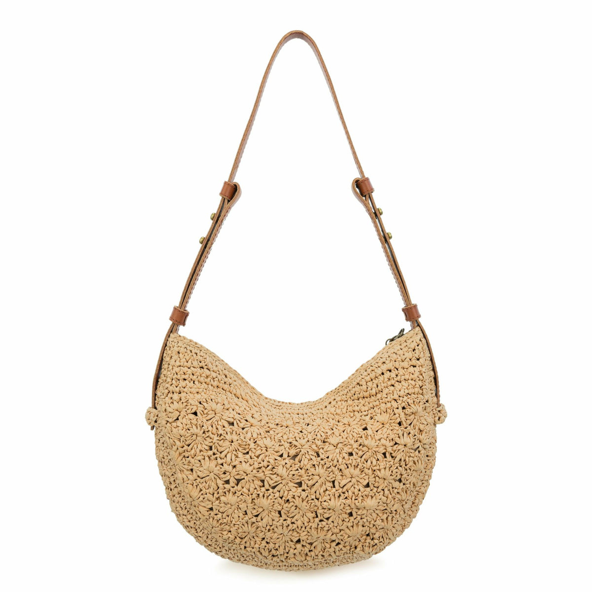 The Sak Tess Shoulder Bag in Natural Primrose Straw