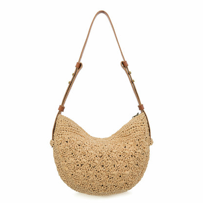 The Sak Tess Shoulder Bag in Natural Primrose Straw