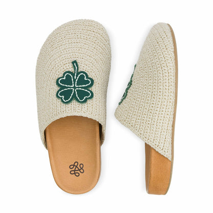 The Sak Bolinas Clog in Natural Clover Crochet