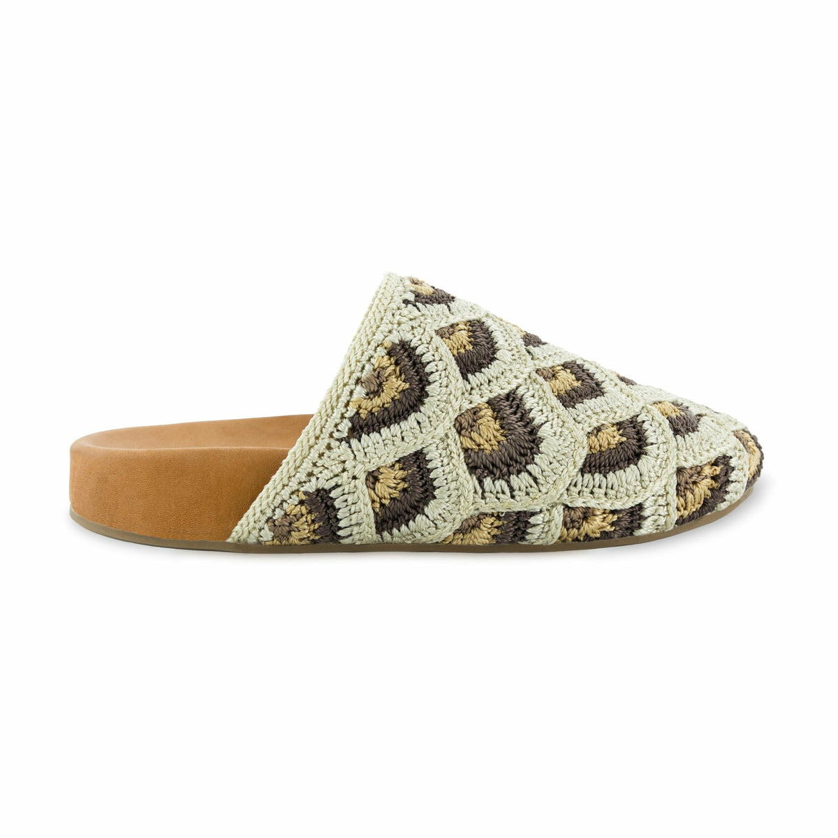 The Sak Bolinas Clog in Natural Mermaid Crochet