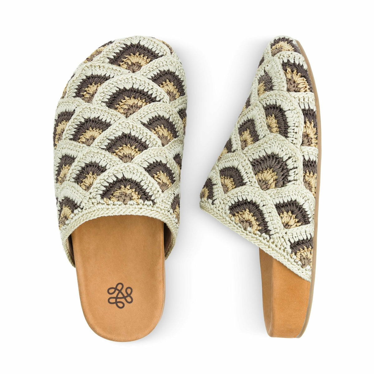 The Sak Bolinas Clog in Natural Mermaid Crochet