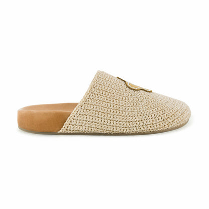 The Sak Bolinas Clog in Natural Buttercup Flower Crochet