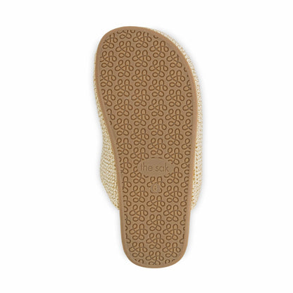 The Sak Bolinas Clog in Natural Buttercup Flower Crochet