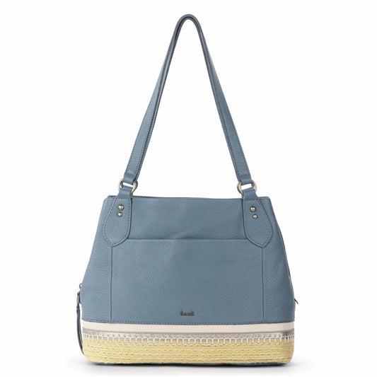 The Sak Melrose Satchel Bag in Maritime Espadrille Leather