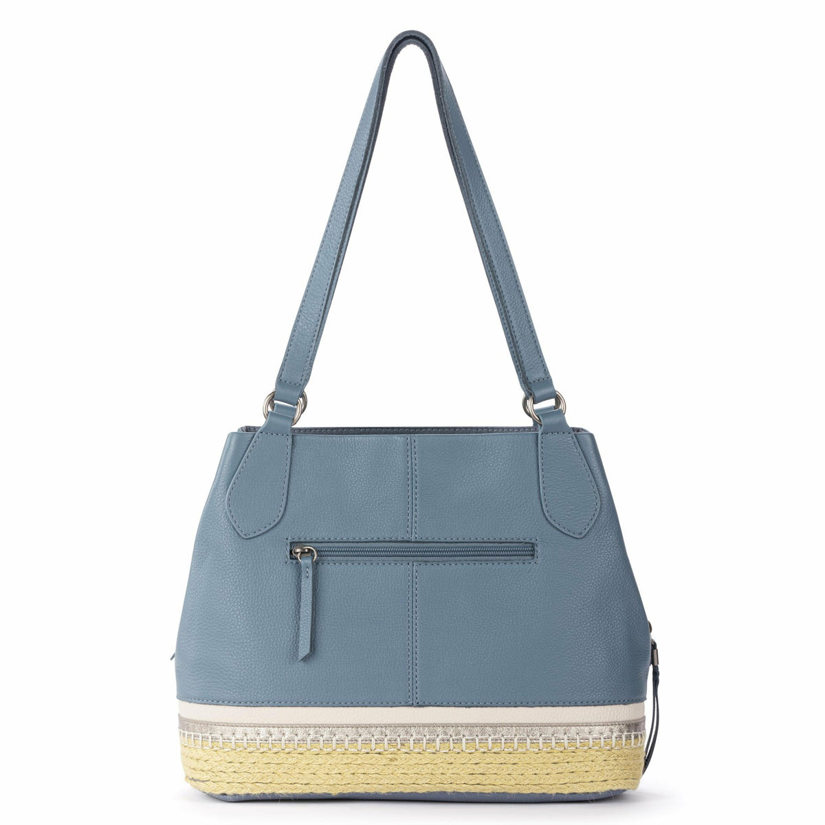 The Sak Melrose Satchel Bag in Maritime Espadrille Leather